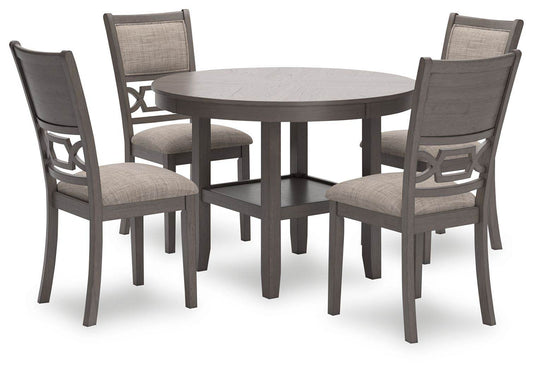 Wrenning - Gray - Dining Room Table Set (Set of 5) - Forward Furniture