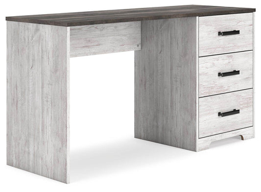 Shawburn - White / Dark Charcoal Gray - Home Office Desk - Forward Furniture