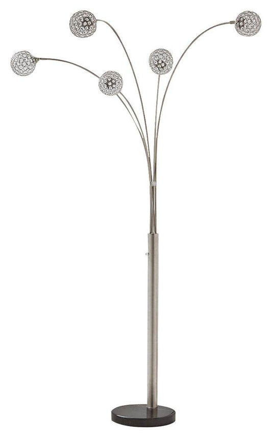 Winter - Silver Finish - Metal Arc Lamp - Forward Furniture