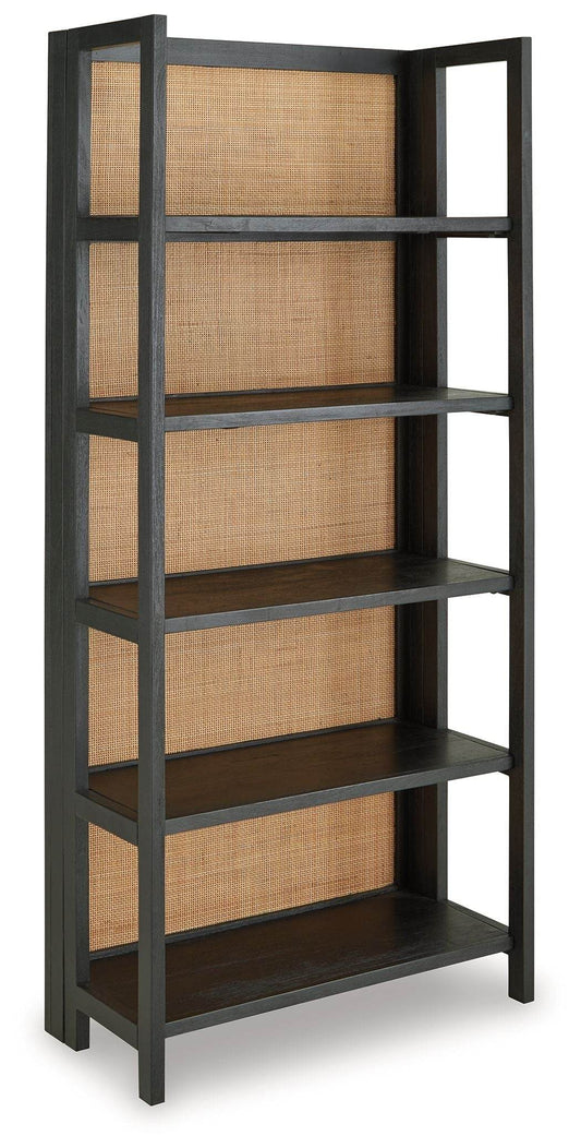 Abyard - Black / Natural - Bookcase - Forward Furniture