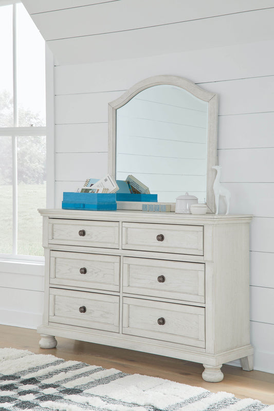 Robbinsdale - Antique White - Dresser, Mirror - Youth - Forward Furniture