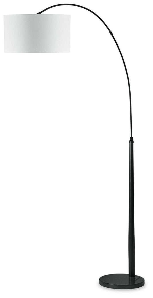 Veergate - Black - Metal Arc Lamp - Forward Furniture