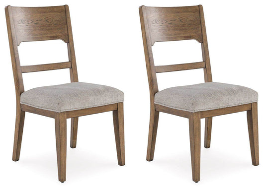 Cabalynn - Oatmeal / Light Brown - Dining Uph Side Chair (Set of 2) - Forward Furniture