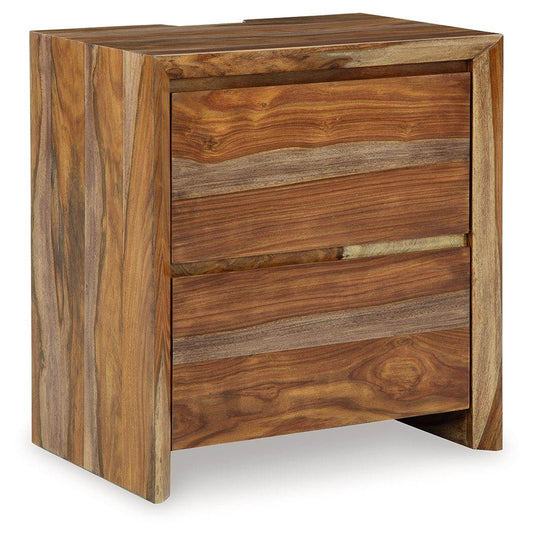 Dressonni - Brown - Two Drawer Night Stand - Forward Furniture