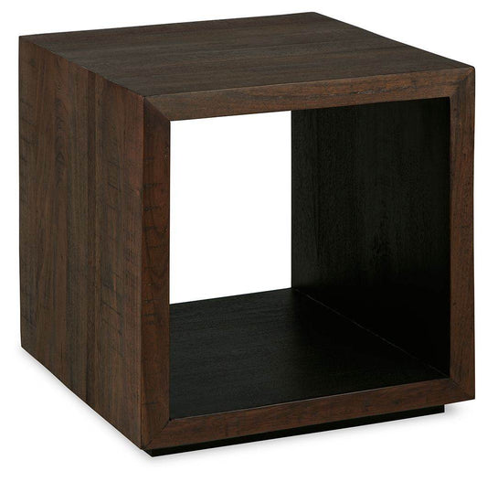 Hensington - Brown / Black - Square End Table - Forward Furniture