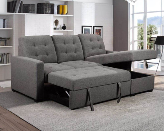 Dyno Reversible Sectional with Sleeper Storage - Forward Furniture