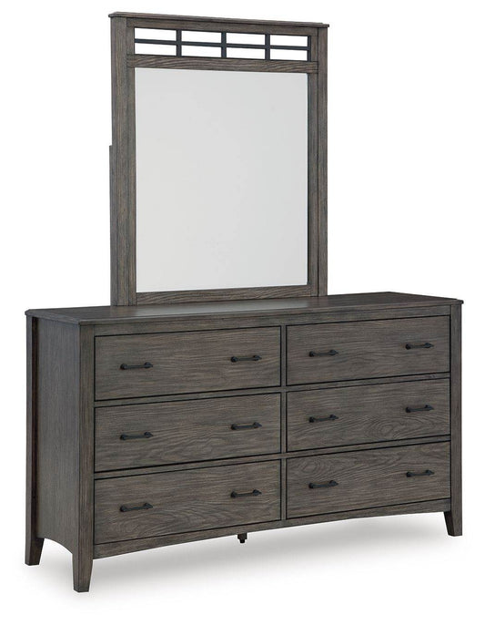 Montillan - Grayish Brown - Dresser And Mirror - Forward Furniture