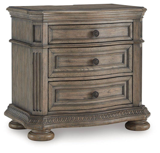 Ardenfield - Light Brown - Three Drawer Night Stand - Forward Furniture