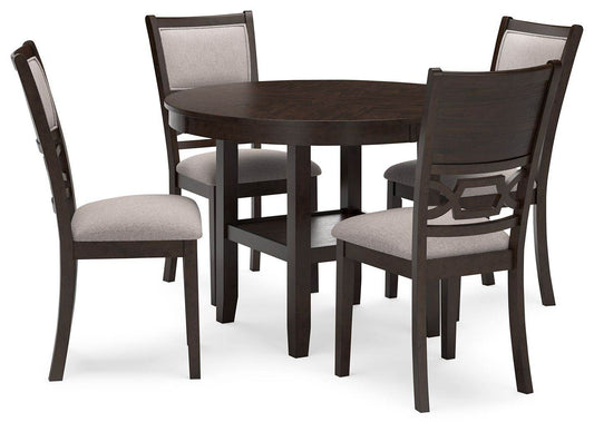 Langwest - Brown - Dining Room Table Set (Set of 5) - Forward Furniture