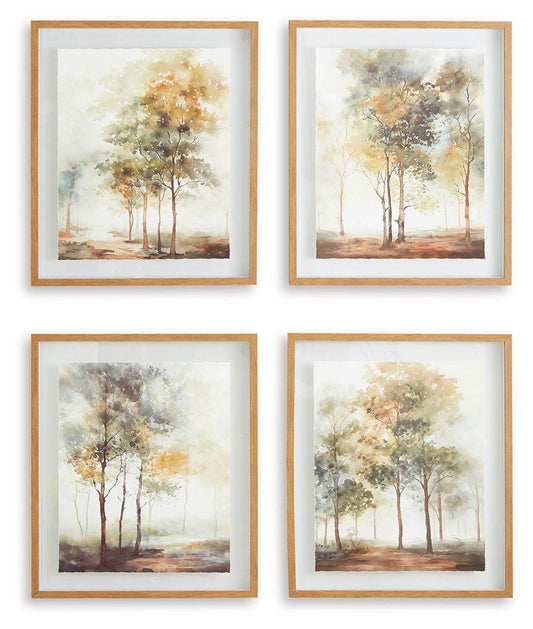 Bryneford - Multi - Wall Art Set (Set of 4) - Forward Furniture
