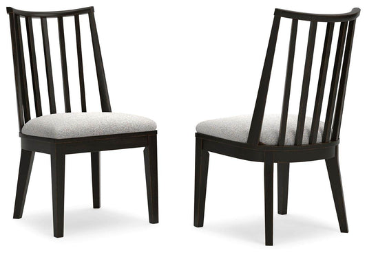 Galliden - Black - Dining Upholstered Side Chair (Set of 2) - Forward Furniture
