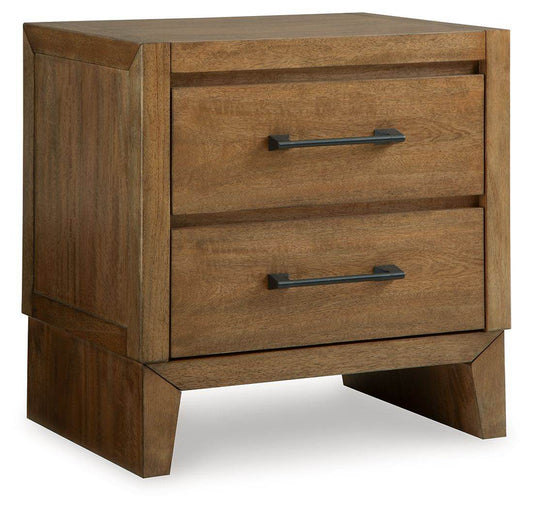 Sherbana - Light Brown - Two Drawer Night Stand - Forward Furniture