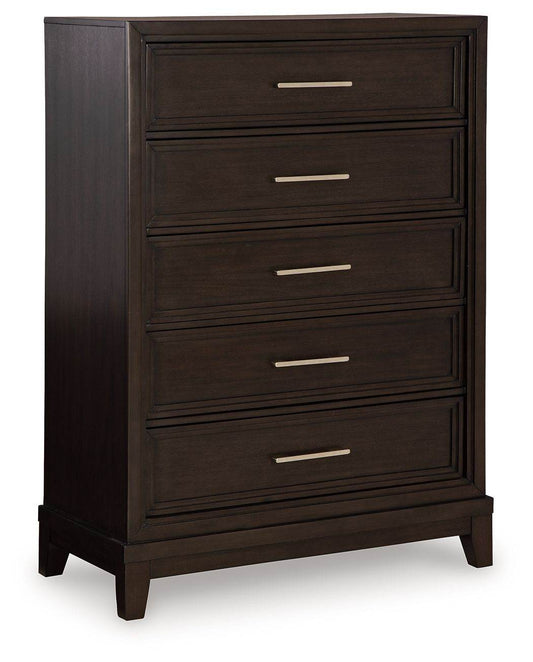 Neymorton - Dark Grayish Brown - Five Drawer Chest - Forward Furniture