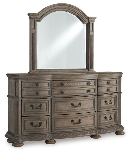 Ardenfield - Light Brown - Dresser And Mirror - Forward Furniture