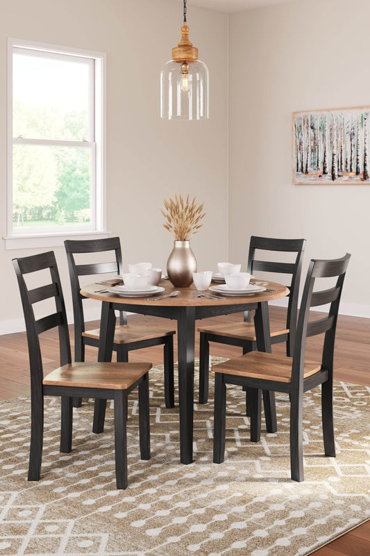 Gesthaven - Round Dining Room Drop Leaf Table Set - Forward Furniture
