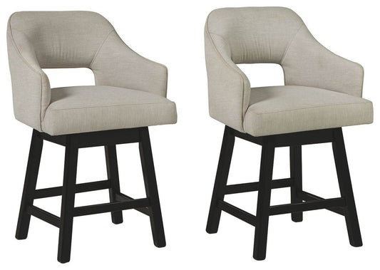 Tallenger - Upholstered Swivel Barstool (Set of 2) - Forward Furniture