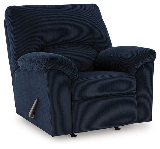Simplejoy - Navy - Rocker Recliner - Fabric - Forward Furniture