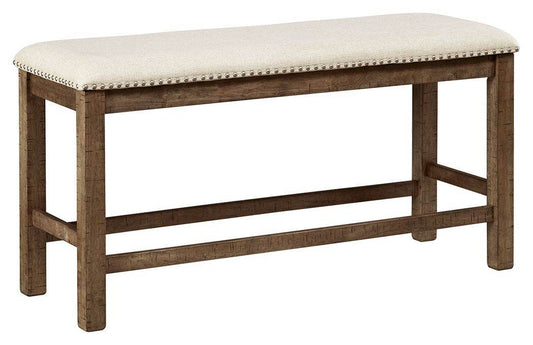 Moriville - Beige - Double UPH Bench - Forward Furniture