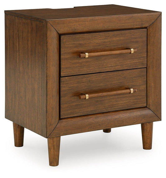 Lyncott - Brown - Two Drawer Night Stand - Forward Furniture