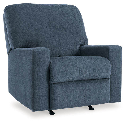 Rannis - Navy - Rocker Recliner - Fabric - Forward Furniture