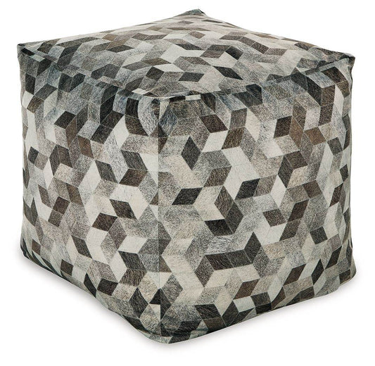 Albermarle - Gray / Brown - Pouf - Forward Furniture