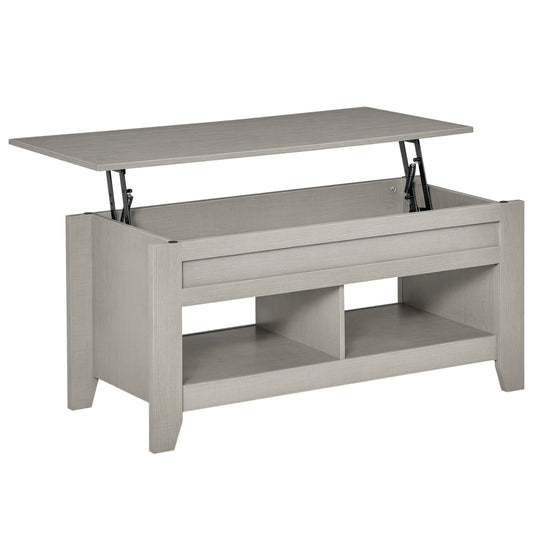 Lift Tabletop Pop-Up Center Table -Grey