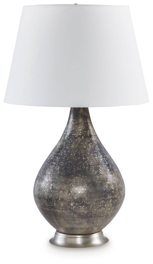 Bluacy - Antique Gray - Glass Table Lamp - Forward Furniture