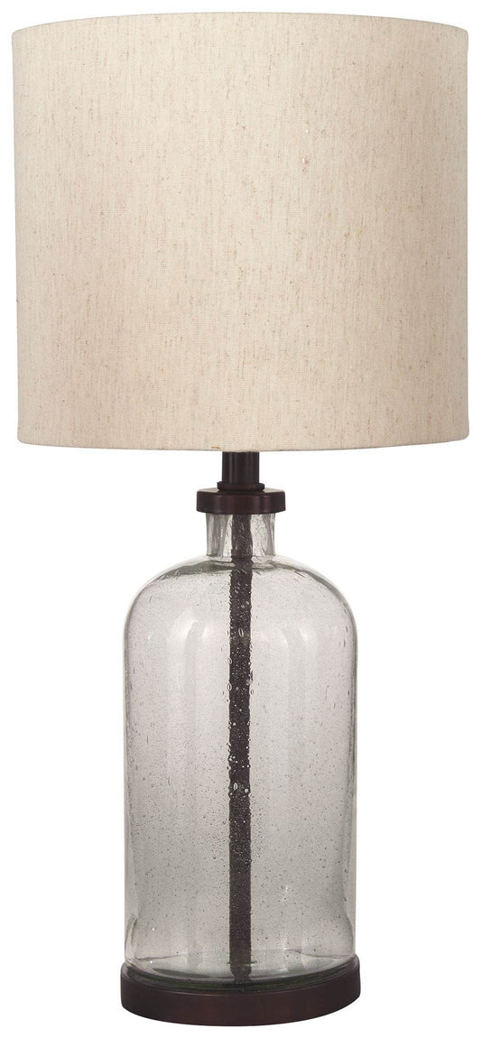 Bandile - Clear / Bronze Finish - Glass Table Lamp - Forward Furniture