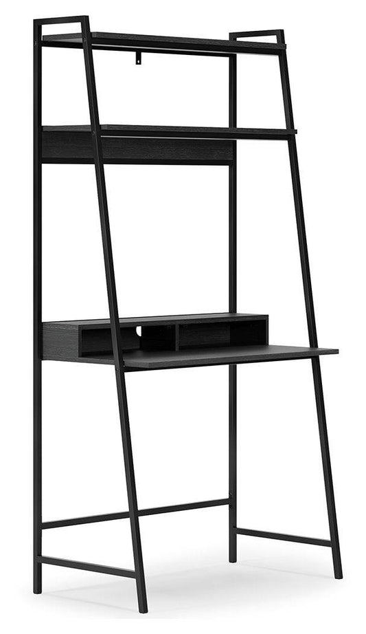 Yarlow - Black - Home Office Desk and Shelf - Forward Furniture