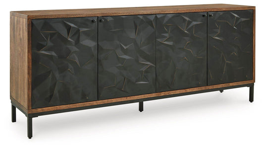 Dorannby - Black / Brown - Accent Cabinet - Forward Furniture