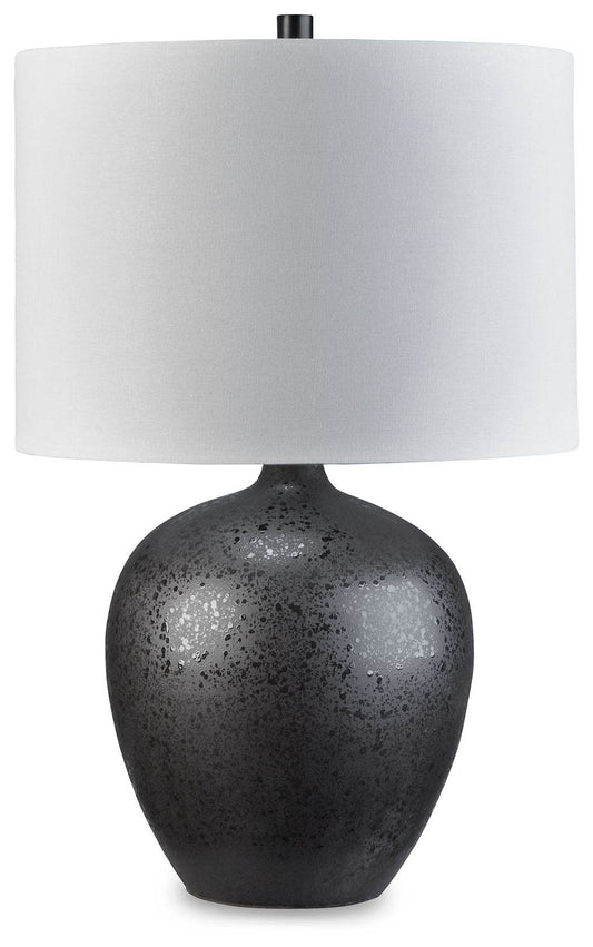 Ladstow - Black - Ceramic Table Lamp - Forward Furniture
