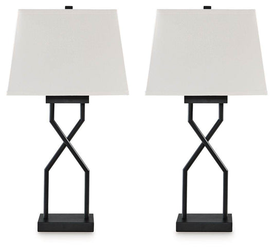 Brookthrone - Black - Metal Table Lamp (Set of 2) - Forward Furniture