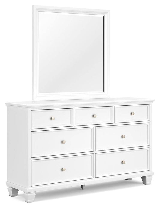 Fortman - White - Dresser And Mirror - Forward Furniture