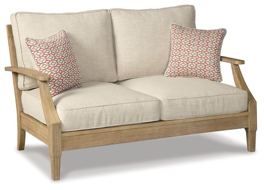 Clare View - Beige - Loveseat w/Cushion - Forward Furniture