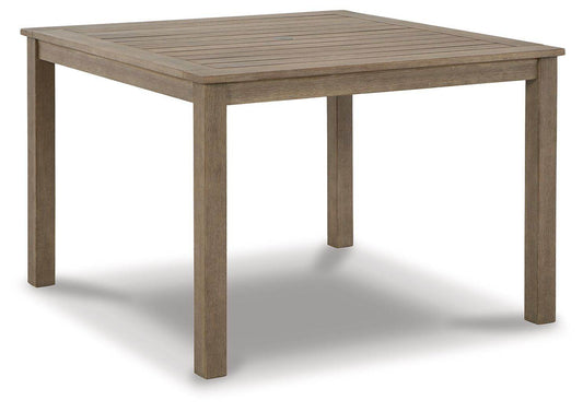 Aria Plains - Brown - Square Dining Table W/Umb Opt - Forward Furniture