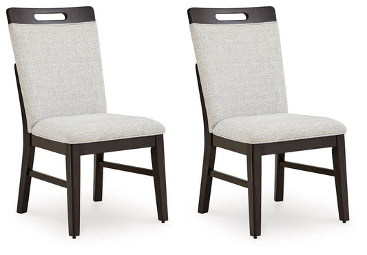 Neymorton - Light Gray / Brown - Dining Upholstered Side Chair (Set of 2) - Forward Furniture