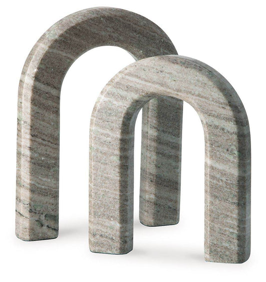 Keithton - Taupe - Sculpture Set (Set of 2) - Forward Furniture