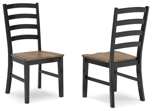 Wildenauer - Brown / Black - Dining Room Side Chair (Set of 2) - Forward Furniture