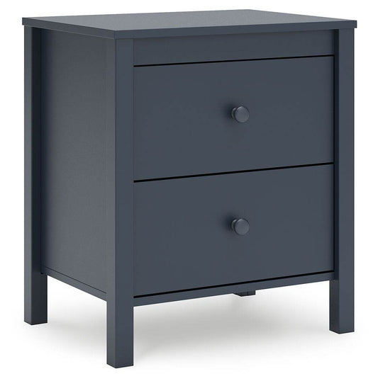 Simmenfort - Navy Blue - Two Drawer Night Stand - Forward Furniture