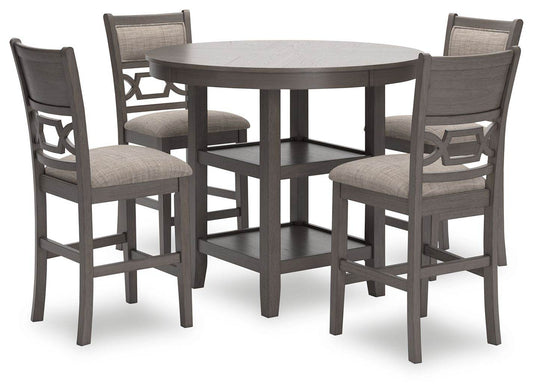 Wrenning - Gray - Drm Counter Table Set (Set of 5) - Forward Furniture