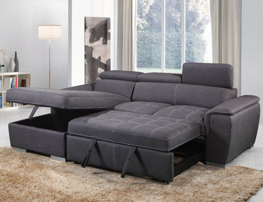 Jordan Sleeper Sectional with Storage Chaise - Forward Furniture