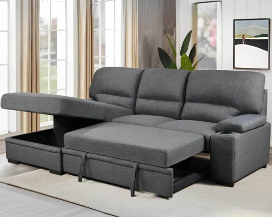 Porter Sleeper Sectional with Cup Holders - Forward Furniture