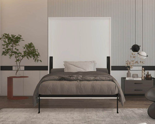 Wallie White Vertical Murphy Bed - Forward Furniture